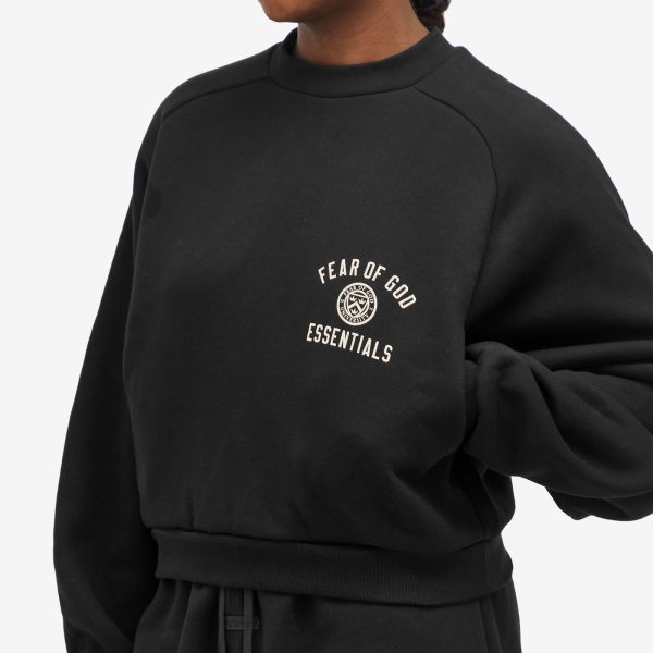 Fear of God ESSENTIALS Fleece Cropped Crew Sweatshirt