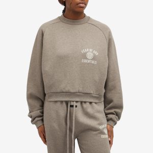 Fear of God ESSENTIALS Fleece Cropped Crew Sweatshirt