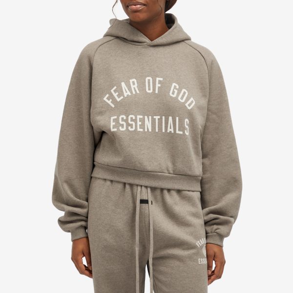 Fear of God ESSENTIALS Fleece Cropped Hoodie