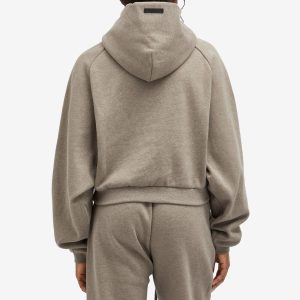 Fear of God ESSENTIALS Fleece Cropped Hoodie