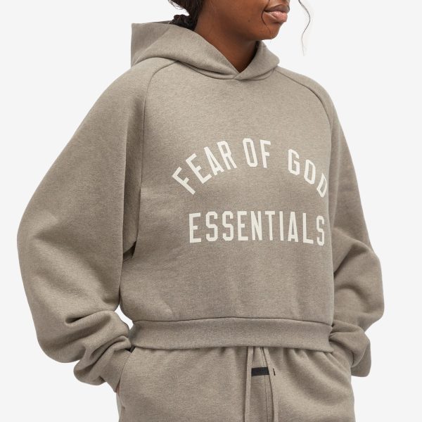 Fear of God ESSENTIALS Fleece Cropped Hoodie