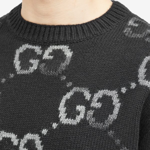 Gucci Jumbo GG Jacquard Crew Neck Jumper