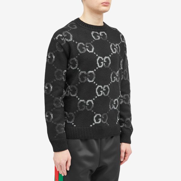 Gucci Jumbo GG Jacquard Crew Neck Jumper