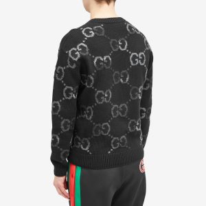 Gucci Jumbo GG Jacquard Crew Neck Jumper