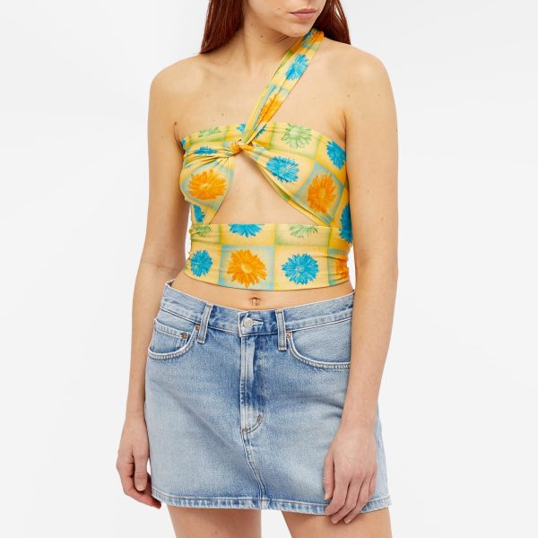 AVAVAV Floral Wrap Crop Top