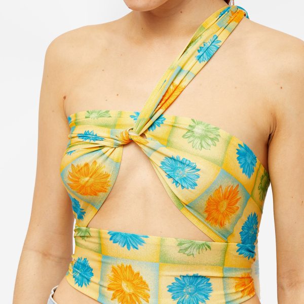 AVAVAV Floral Wrap Crop Top