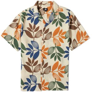 Magenta Plant Short Sleeve Vacation Shirt