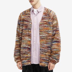 Merely Made Multistripe Rainbow Mohair Cardigan