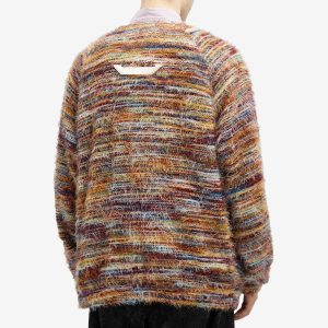 Merely Made Multistripe Rainbow Mohair Cardigan