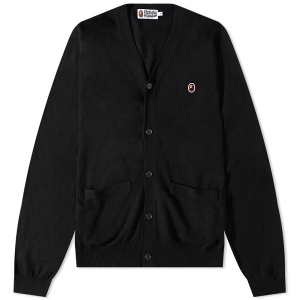 A Bathing Ape Ape Head One Point Knit Cardigan