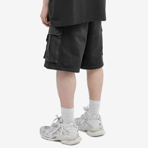 VETEMENTS Multi Pocket Cargo Denim Shorts