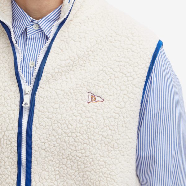 Drake's Boucle Wool Fleece Vest