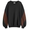 Dries Van Noten Handy Panel Sleeve Crew Sweatshirt