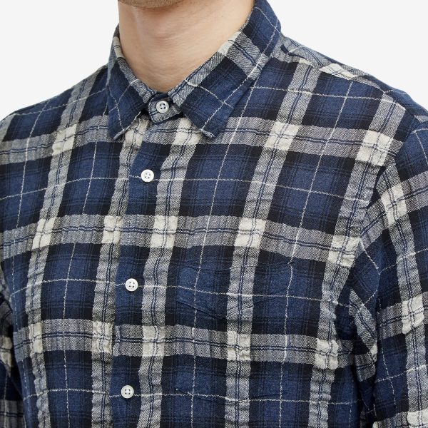 Officine Générale Benoit Wrinkle Check Shirt