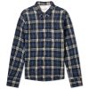 Officine Générale Benoit Wrinkle Check Shirt