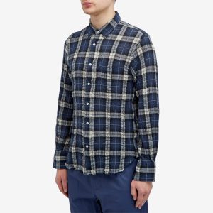 Officine Générale Benoit Wrinkle Check Shirt