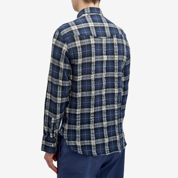 Officine Générale Benoit Wrinkle Check Shirt