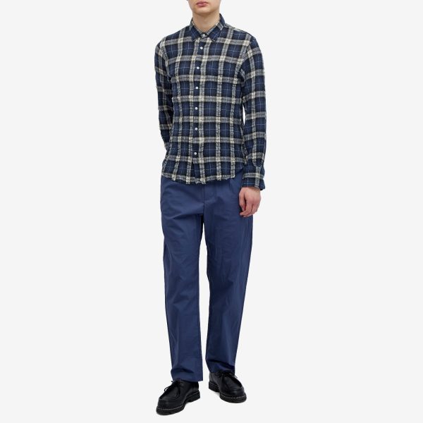 Officine Générale Benoit Wrinkle Check Shirt