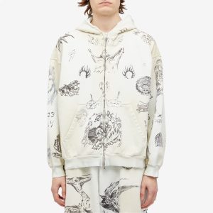 Balenciaga Tattoo Zip Up Hoody