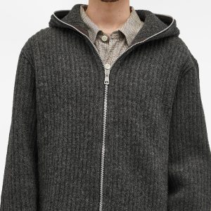 Our Legacy Rib Wool Full Zip Hoodie