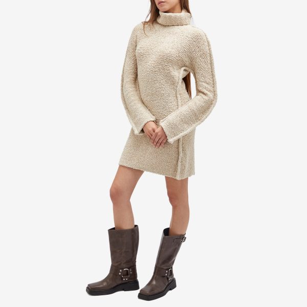 Holzweiler Long Sleeve Knit Mini Dress