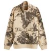 Stone Island Earth Mapping Camo Half Zip Sweatshirt