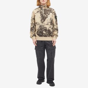 Stone Island Earth Mapping Camo Half Zip Sweatshirt