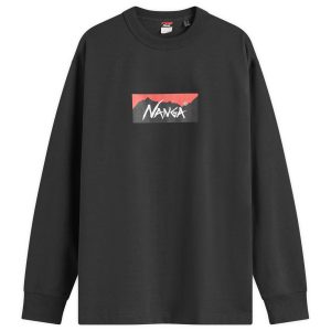 Nanga Long Sleeve Eco Hybrid Box Logo T-Shirt