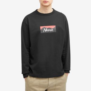 Nanga Long Sleeve Eco Hybrid Box Logo T-Shirt