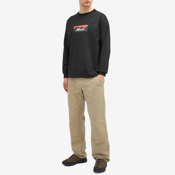 Nanga Long Sleeve Eco Hybrid Box Logo T-Shirt