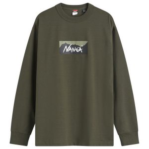 Nanga Long Sleeve Eco Hybrid Box Logo T-Shirt