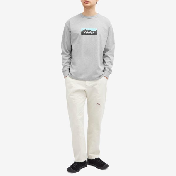 Nanga Long Sleeve Eco Hybrid Box Logo T-Shirt