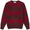 YMC Suedehead Stripe Crew Knit