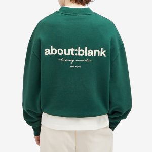 about:blank Box Logo Crew Sweat