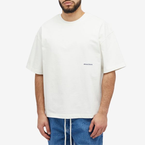 about:blank Box Logo T-Shirt