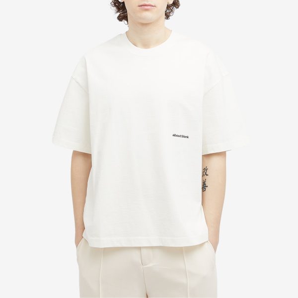 about:blank Box Logo T-Shirt