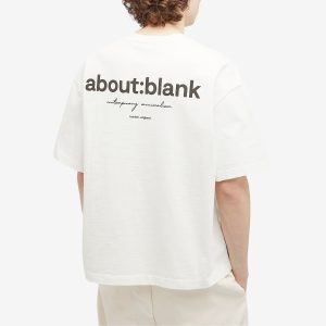 about:blank Box Logo T-Shirt