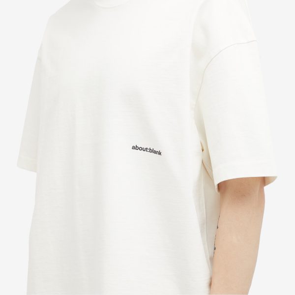 about:blank Box Logo T-Shirt