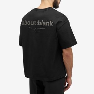 about:blank Box Logo T-Shirt