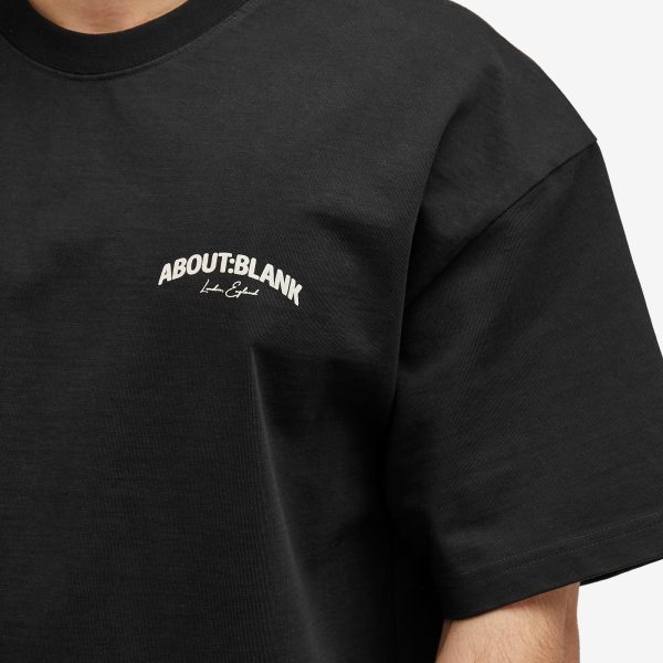 about:blank Arched Logo T-Shirt