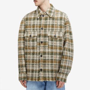 Isabel Marant Kevron Wool Check Overshirt