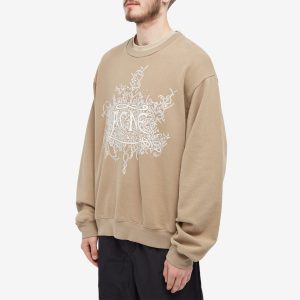 Acne Studios Franzisko Devil Logo Crew Sweat