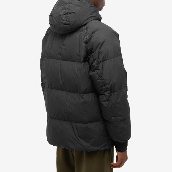 Stone Island Crinkle Reps Hooded Down Jacket