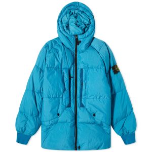 Stone Island Crinkle Reps Hooded Down Jacket