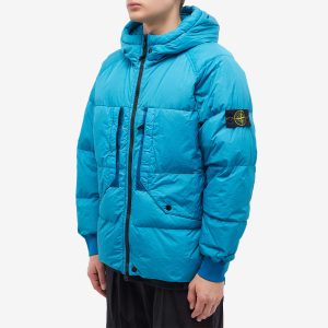 Stone Island Crinkle Reps Hooded Down Jacket