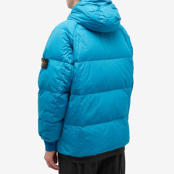 Stone Island Crinkle Reps Hooded Down Jacket