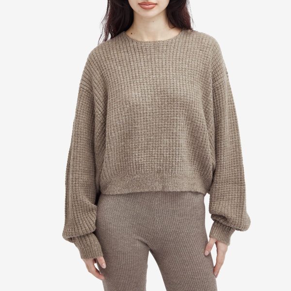 Fear of God ESSENTIALS Heavy Waffle Cropped Sweatshirt