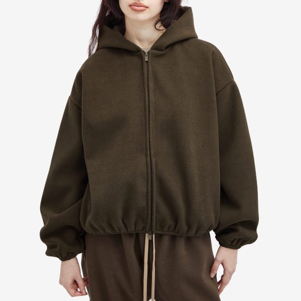 Fear of God ESSENTIALS Brushed Hooded Bomber Jacket