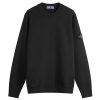 Stone Island Diagonal Fleece Old Effect Crew Neck Sweatshirt