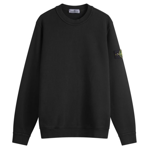 Stone Island Diagonal Fleece Old Effect Crew Neck Sweatshirt